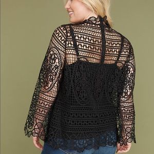 Lace sheer blouse